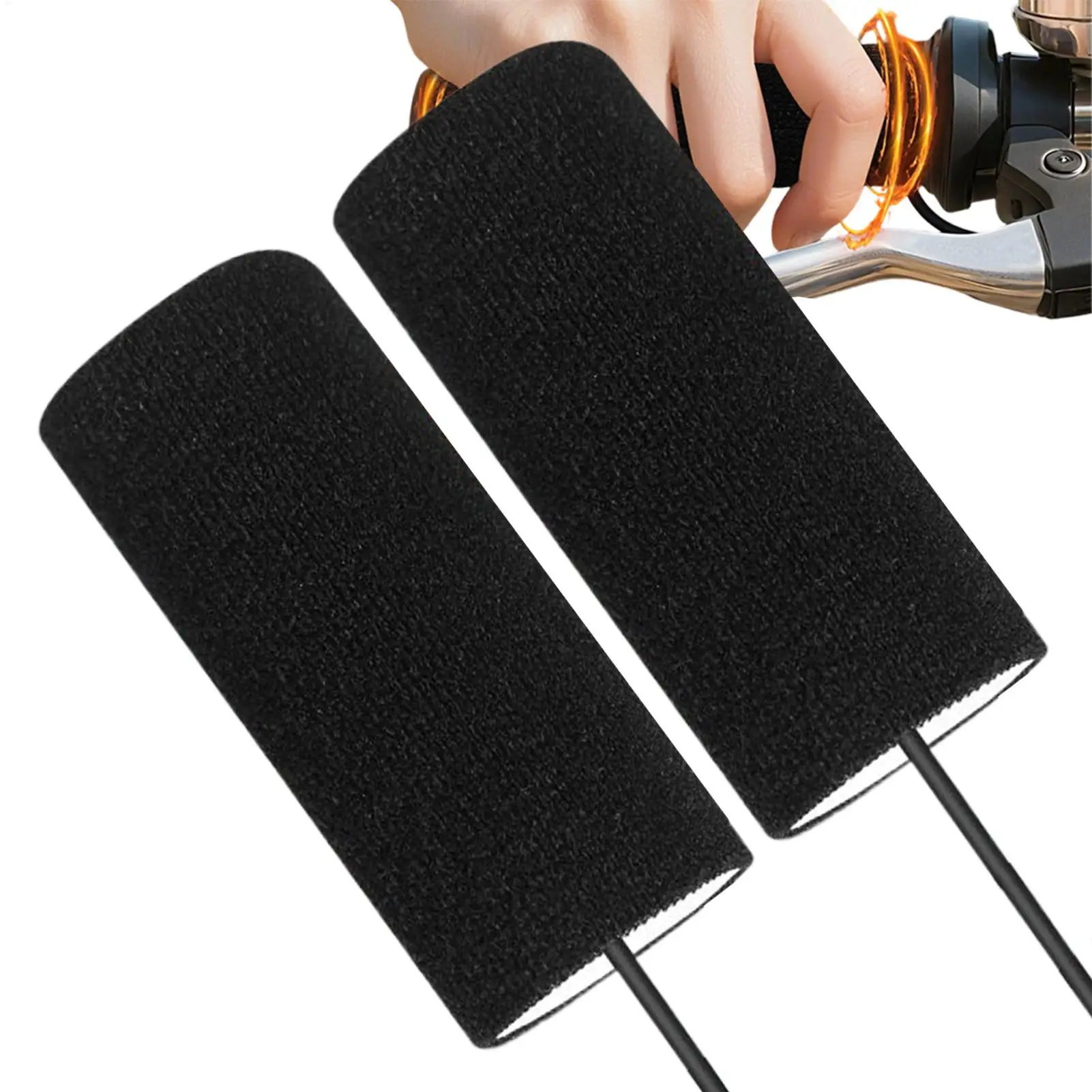 

Чехол для ручки мотоцикла с подогревом, зимние согревающие принадлежности для мотоцикла, водонепроницаемая ручка для руля с подогревом для взрослых, мужчин, женщин, велосипедистов