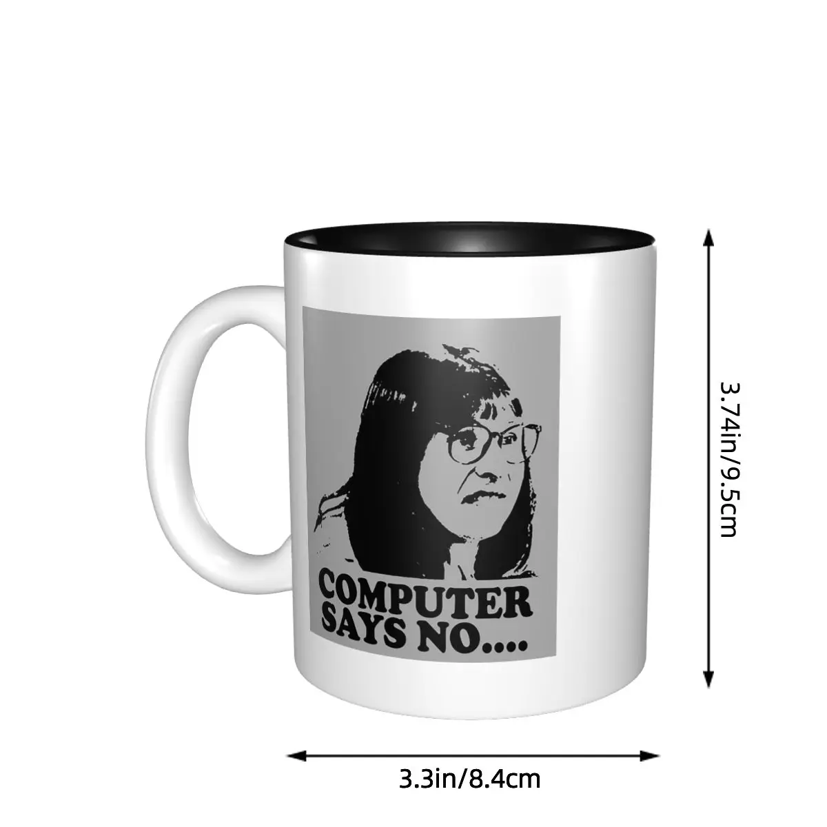 Computer Says No Little Britain Mug Funny Ceramic Coffee Cups Tea Mugs Milk Cup Drinkware Gifts for Friends