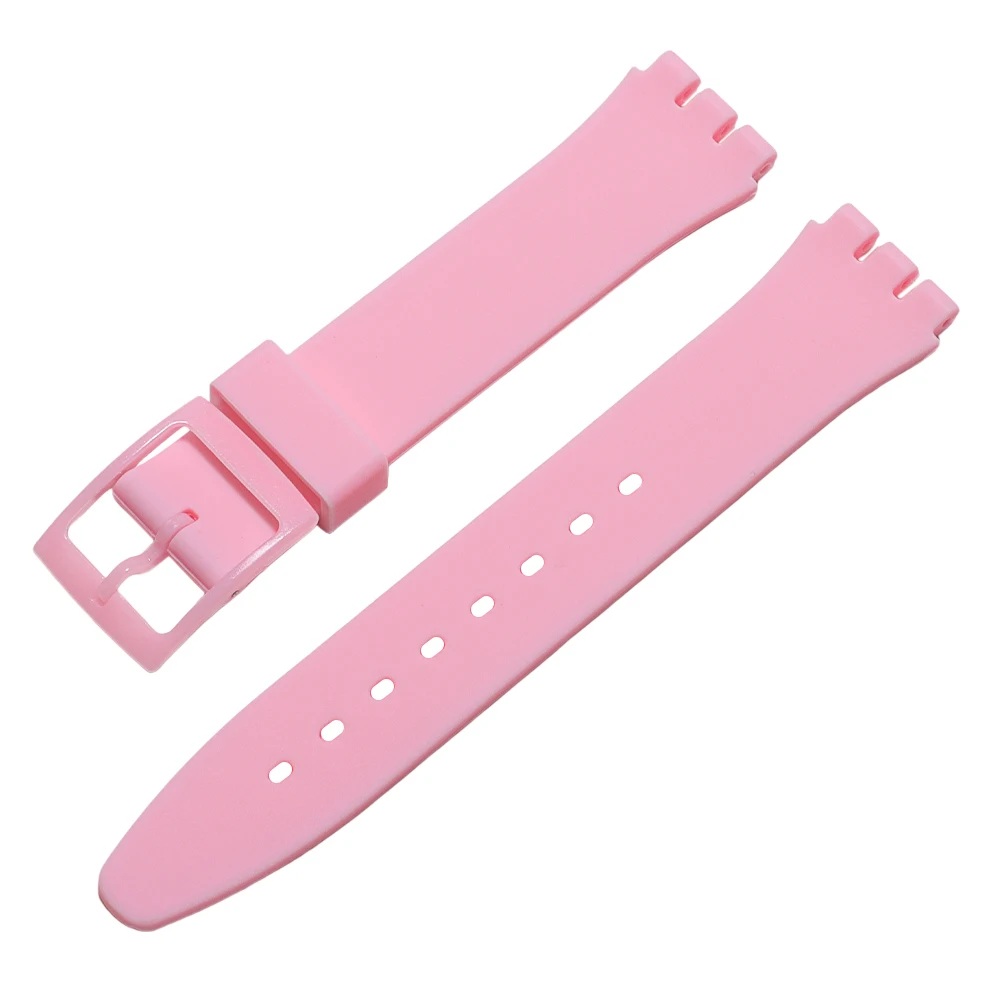 Silikon-Uhrenarmband für Swatch, buntes Sportarmband, Ersatz-Armband, Gummi-Uhrenzubehör, 16 mm, 17 mm, 19 mm, 20 mm – Detail 10