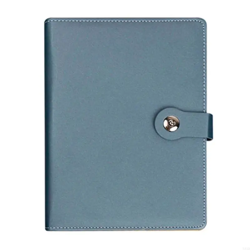 Y8AD 6 колец Binder Binder Leather Notebbook 160 страниц шириной.