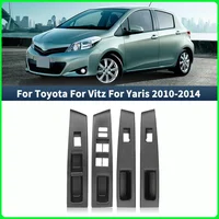 Para Toyota Vitz 2010 2011 2012 2013 2014 74231-52630-C0 74232-52570-C0 Marco de Panel de cubierta de interruptor de Control de elevación de ventana RHD