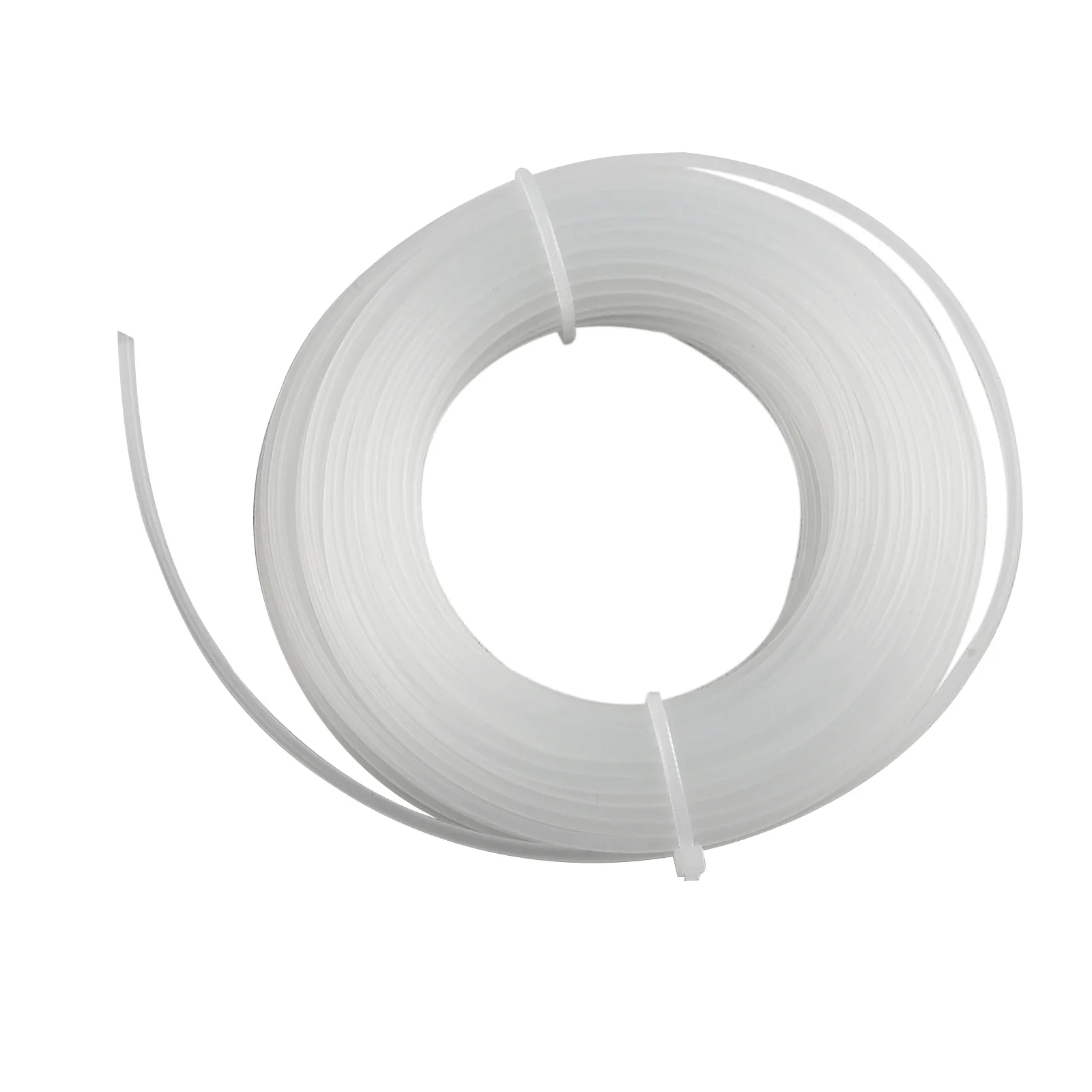 Garden Lawn Trimmer Line 20M Length 1.6mm/2.0mm Spare Nylon Line Trimmer Mowing Line White Replacement String Trimmer Parts