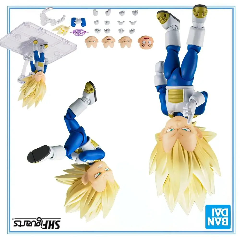 

100% Original Bandai Spirits S.H.Figuarts Dragon Ball Daima Vegeta SSJ3 Mini Model Toys Collection Series Anime Figure