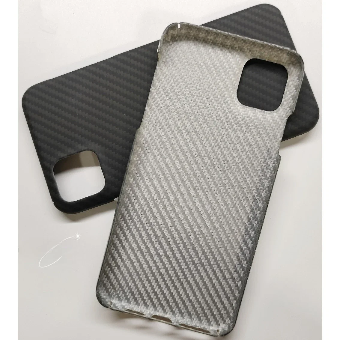 حافظة هاتف آيفون 11 برو ماكس من ألياف الكربون - حماية غطاء صلب من ألياف الأراميد الرقيقة #4