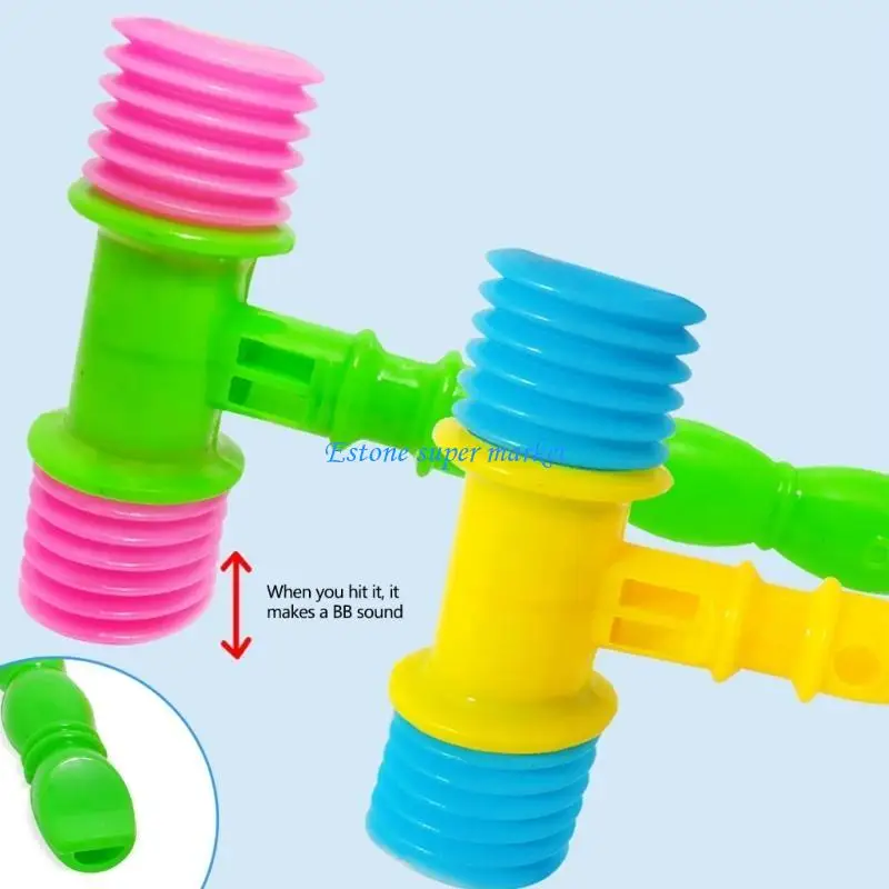 

090B Squeaky Toy Hammer For Kids Sensory Toy Plastic Sounding Hammer Handheld