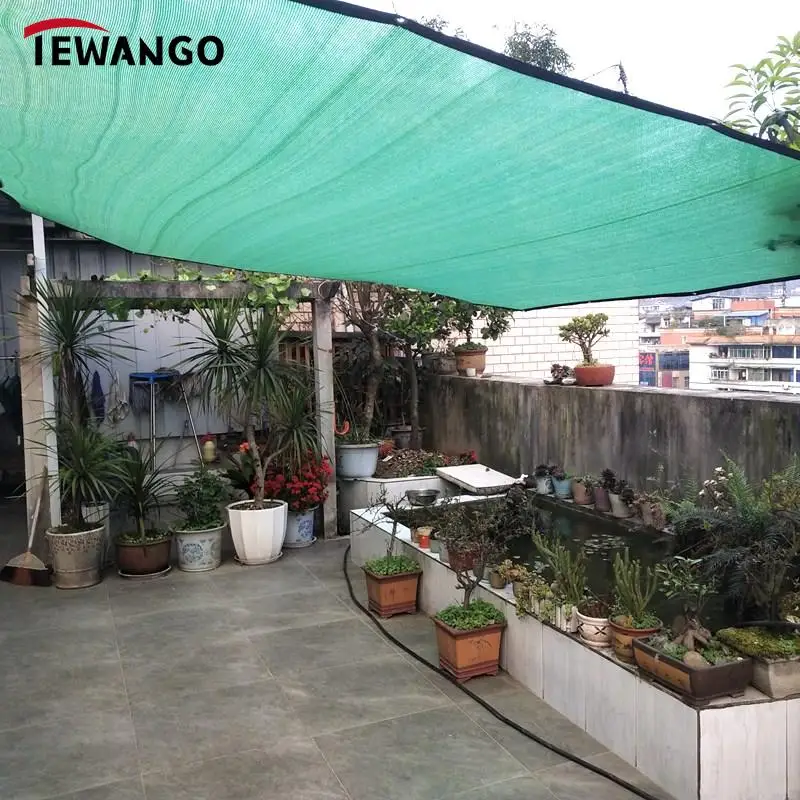 

45~90% Anti UV Green HDPE Sun Shade Net Outdoor Gazebo Canopy Shading Mesh Greenhouse Garden Plants Cover Sunshade Net