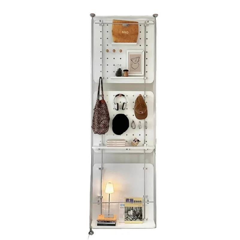 

Creative aluminum profile hole board top-notch non-punching rack