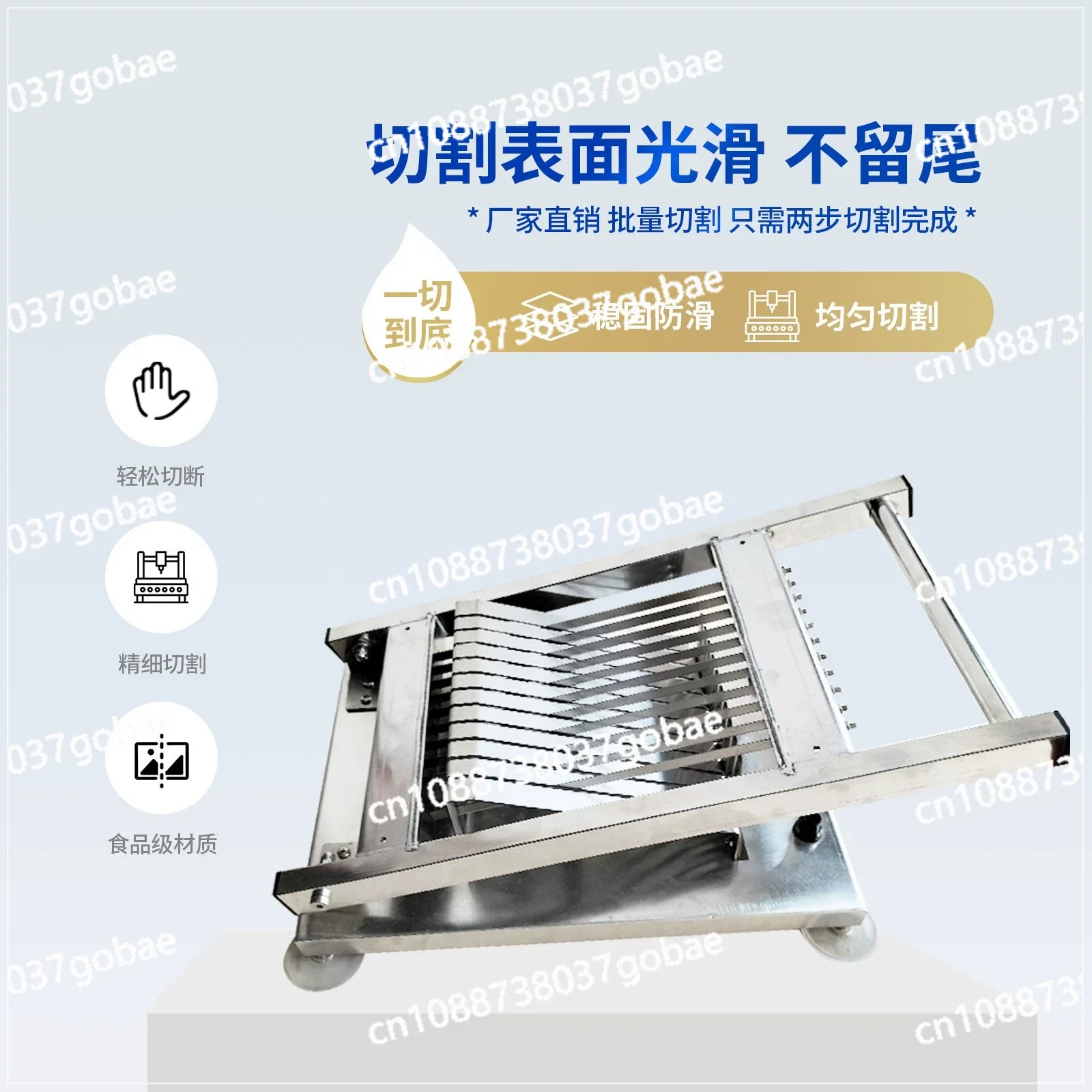 เครื่องตัดซูชิแบบมือหมุน 2 ซม. เครื่องตัดข้าวปั้นซูชิแบบญี่ปุ่น อุปกรณ์ตัดข้าวปั้นซูชิ เครื่องหั่นซูชิ เครื่องเตรียมอาหาร