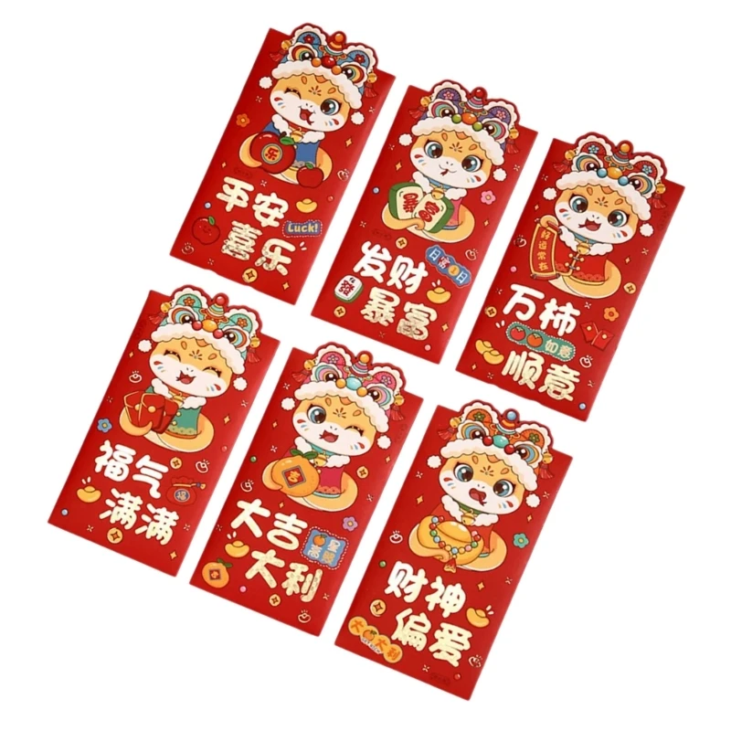 Gold Foil Spring Festival Redness Envelopes Money Packet for Year of the Snake