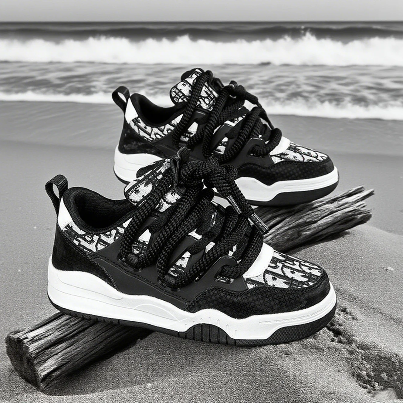 

Niche dirty rope casual shoes student versatile sneakers couple bread men's and women's thick sole