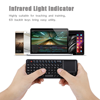 2.4GHz Wireless Touchpad/Rechargeable Ultra Mini Thin USB Backlit Keyboard for PS3/4 for XBOX 360 Ultra Mini Keyboard