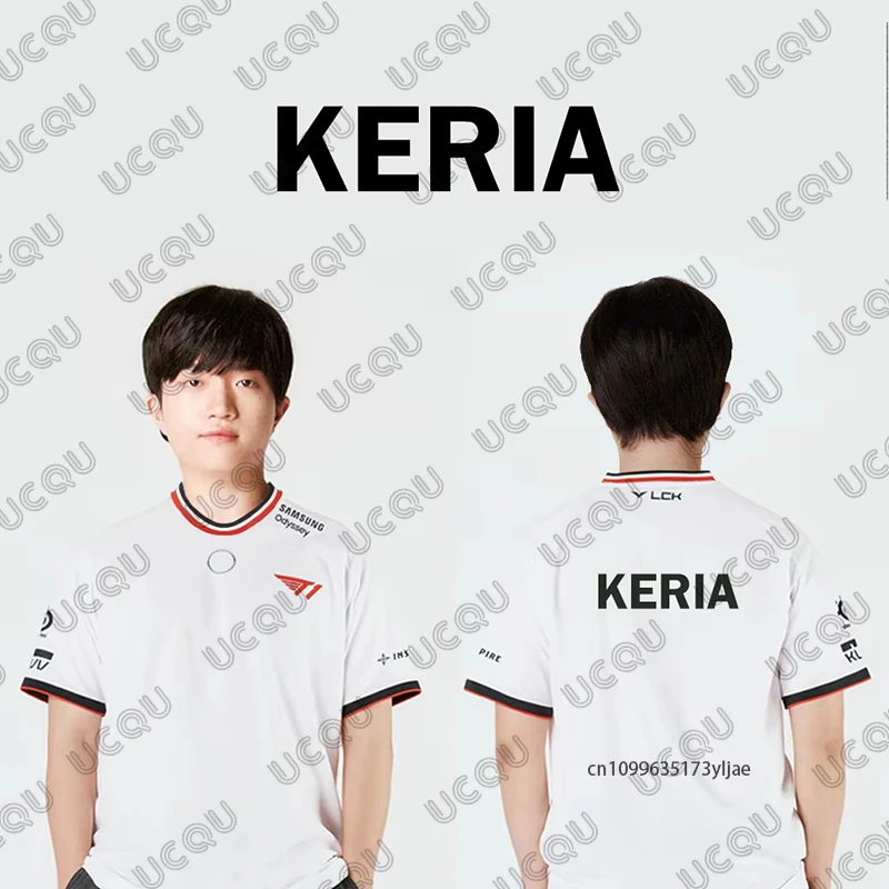 2025 LOL T1 2nd موحدة جيرسي جامعة الأساطير MSI بطولة العالم فاكر تنفس التدريب تي شيرت الرياضة الاطفال/الكبار بلايز #6