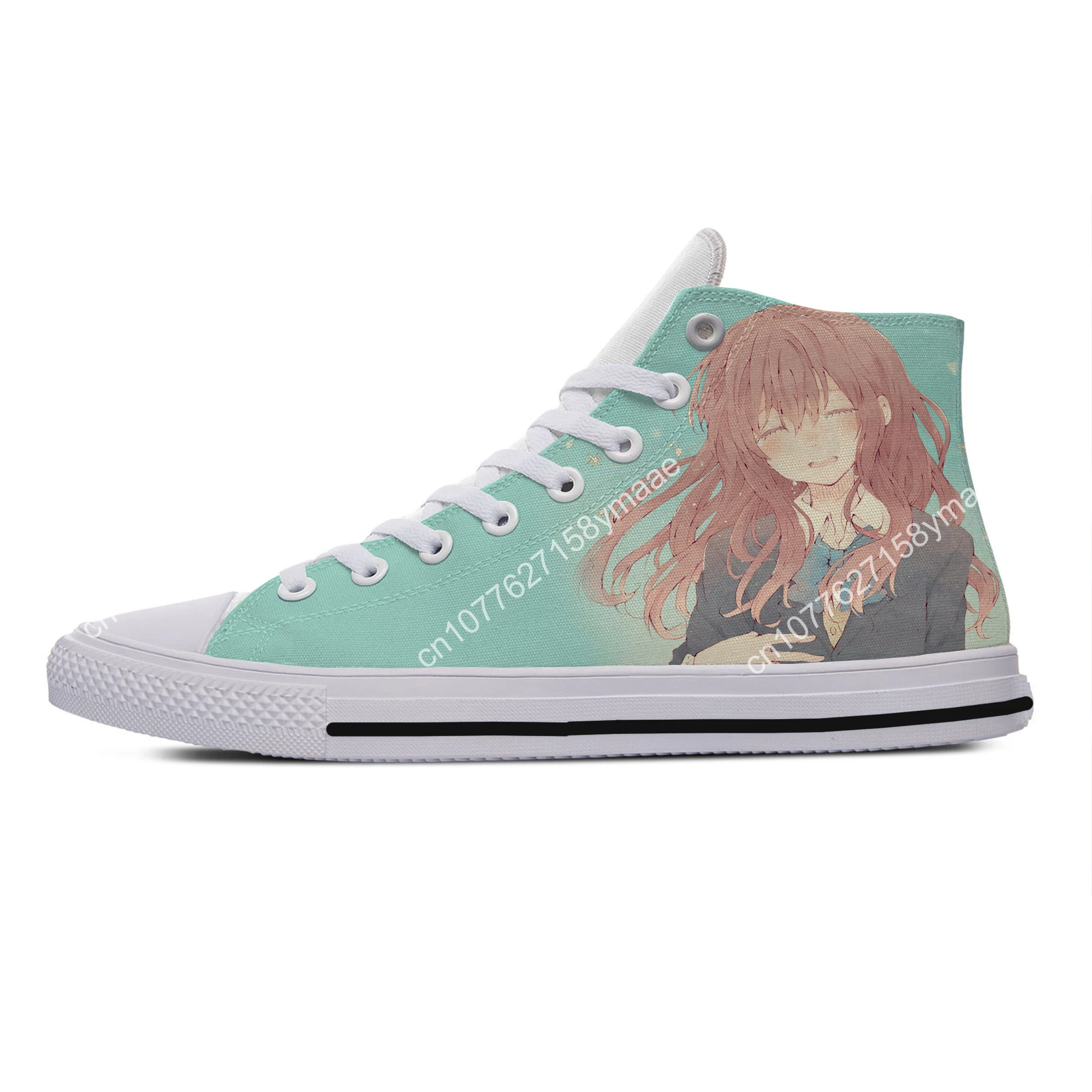 Hot Cool Fashion Funny High Quality Sneakers Casual Shoes Men Women Anime Koe No Katachi A Silent Voice High Help Board Shoes