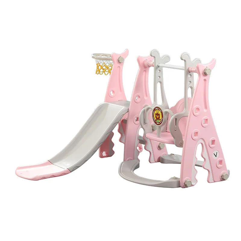 

3 in 1 Indoor Home Thickened Slide Swing Combination Indoor Playhouse Small Plastic Slide