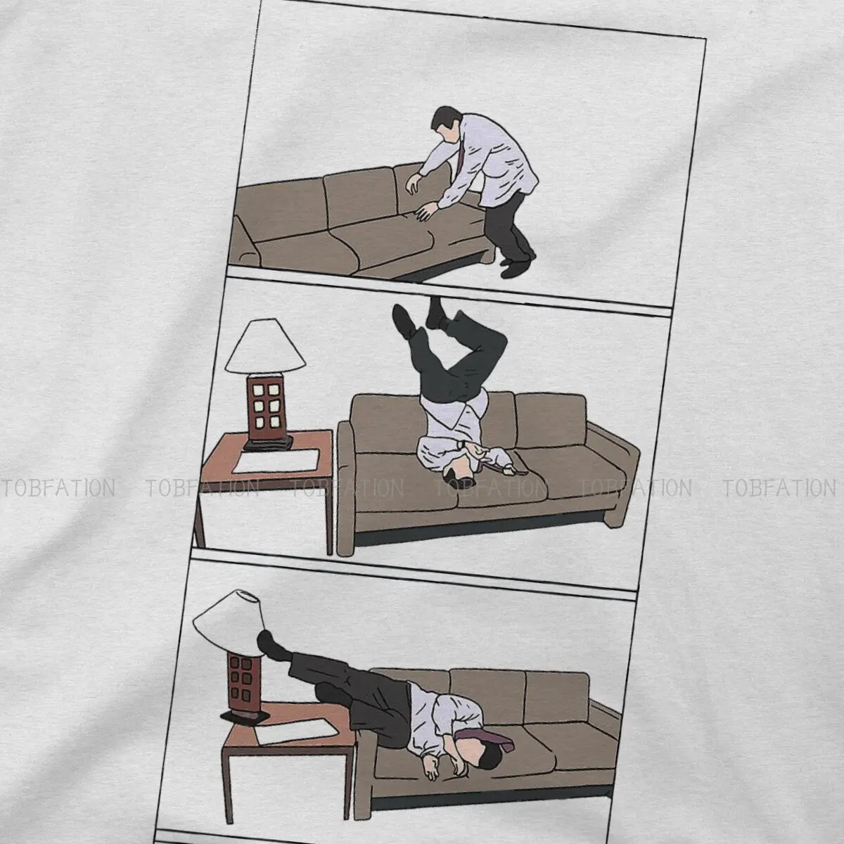 The Office  Casual TShirt Parkour Run Free Freerunning Creative Streetwear Comfortable T Shirt Men Short Sleeve Unique