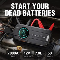 Car Emergency Start Air Pump 150PSI Air Compressor 2000A Emergency Start Power Bank Lighting Battery Start Equipment