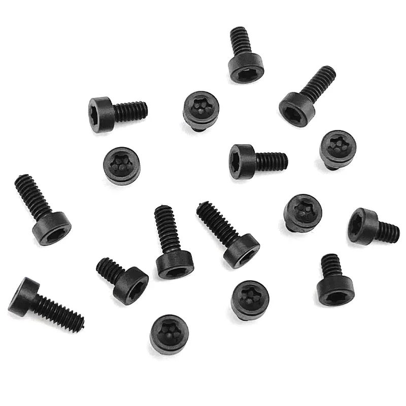 5 Colors 4 Sizes CNC Titanium 2-56 Screws T8 Torx Screw Button