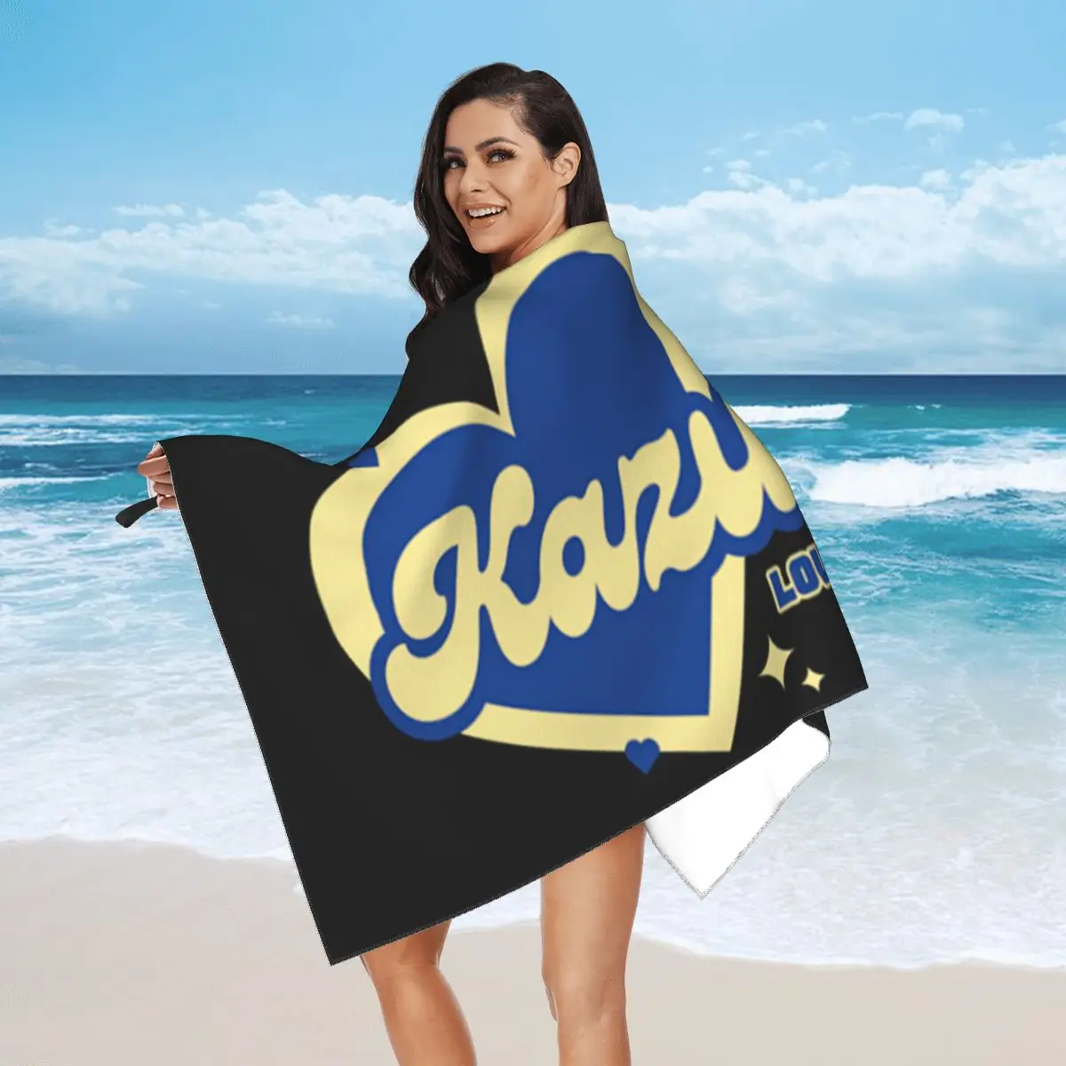 

Клубное пляжное полотенце Kazuha Lovers, мягкие быстросохнущие впитывающие полотенца из микрофибры для бассейна