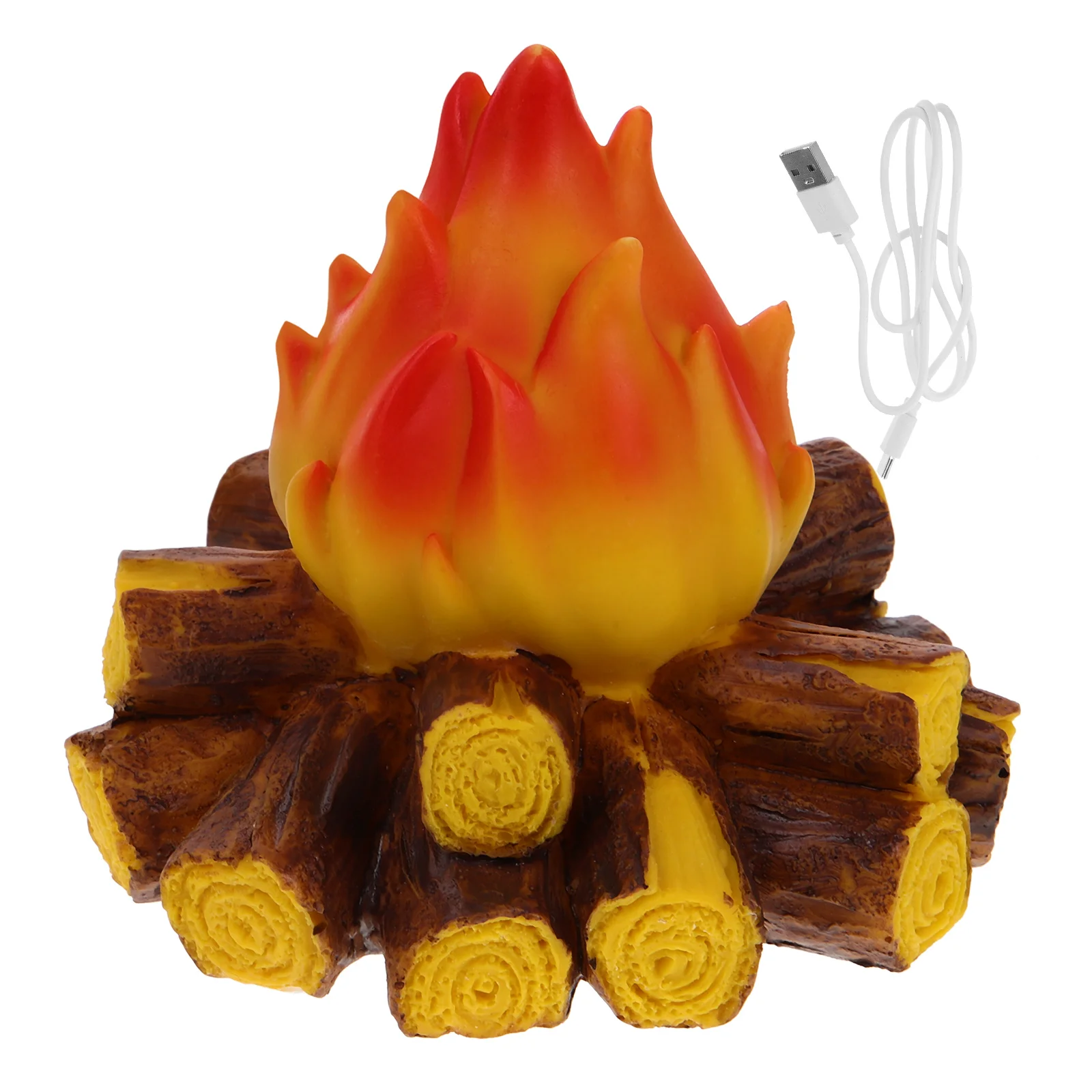 

Charcoal Flame Ambient Light Fire Simulation LED Fake Lamp Props Festival Party Night Resin Campfire