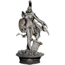 110mm 1/24 Scale Spartan Female Warrior Armed Scene Statue Resin Model Kit Miniatures GK Unassembled and Unpainted  Diorama Toys