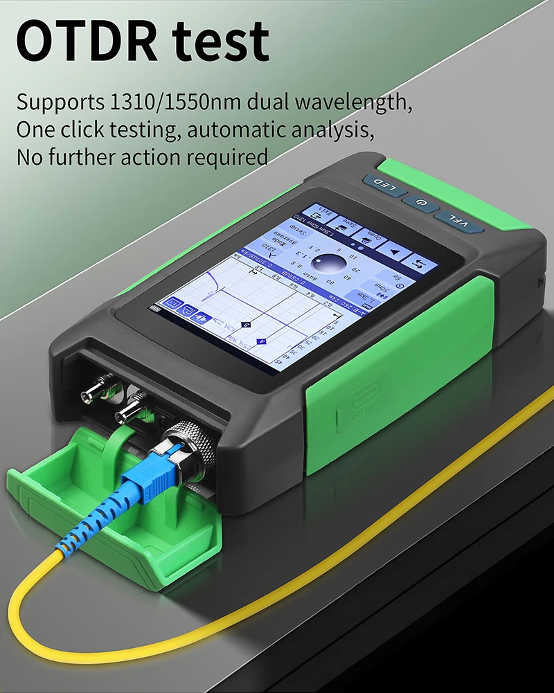AUA-68 OTDR 80KM Fiber Optic Cable Tester Optical Fiber Loss Testing Tool 1310/1