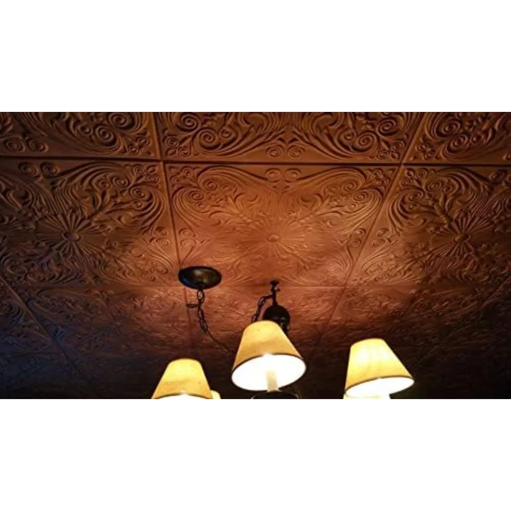 50 unidades de azulejos de techo de espuma de 20x20 - Cubiertas de aproximadamente 135 pies cuadrados - Azulejo de techo de poliestireno para recoger aplicaciones