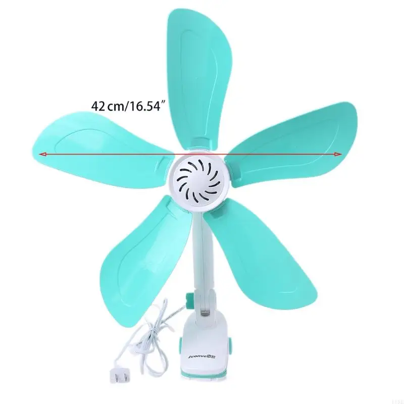 L8RE 220V 16.54Inch Tắt Điện Kẹp Trên Quạt Bàn Quạt Để Bàn Cho Văn Phòng Phòng Ngủ Giường Phòng Ăn Ký Túc Xá Không Hỗ Trợ
