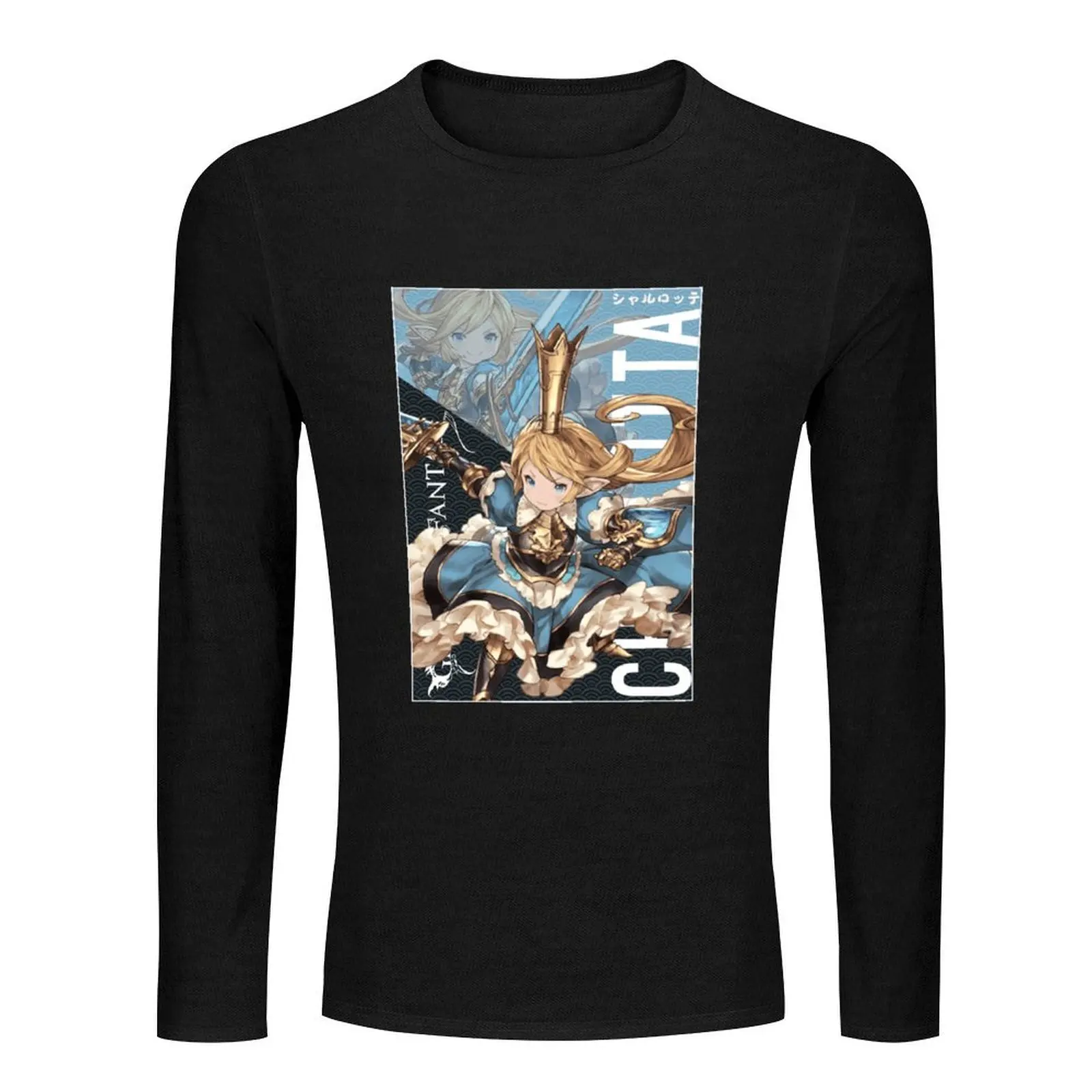 Charlotta シャルロッテ Granblue Fantasy The Animation Long T-Shirt aesthetic clothes Men's t shirts