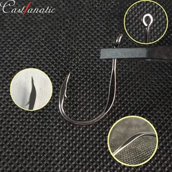 Anzuelos forjados Castfanatic CHINU – Acero carbono con púas para mar