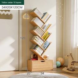 New Living Room Furniture Household Bookshelf To Ground Originality Tree Shape Multi Storey Small Footprint Portability