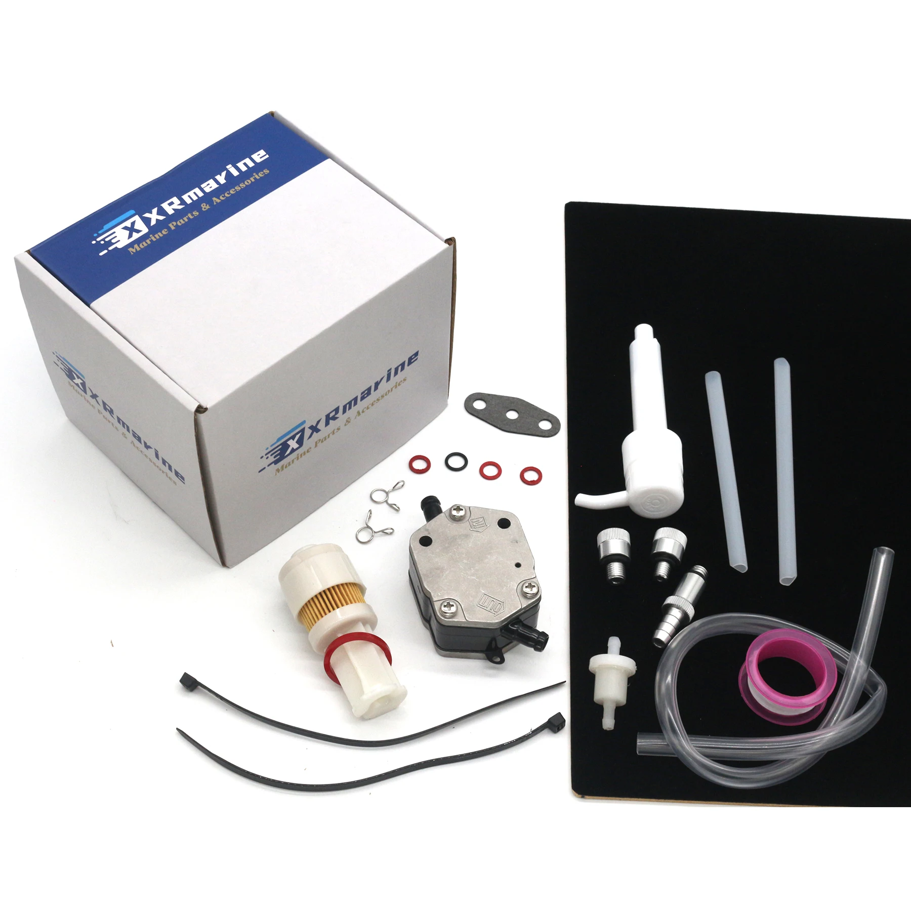 8M0039787 Fits Yamaha 2 Stroke 150 200 225 250 HP DX150T LX200T Engines 6E5-24410 Outboard Fuel Pump & Filter Kit 65L-24563-00