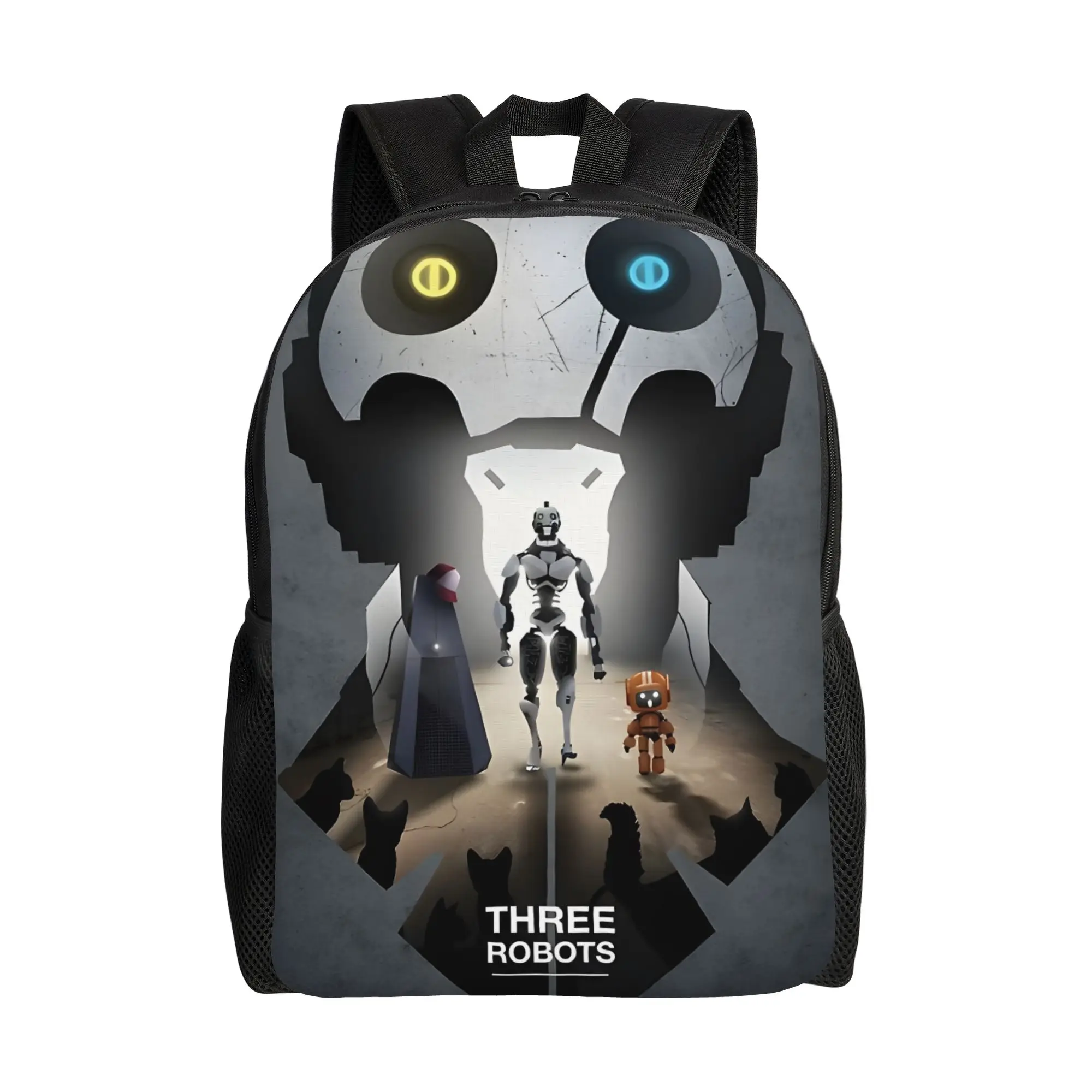 

Three Robots lLove Death and Robots Backpack Students Fashionable Large Capacity Schoolbag Back To School Season