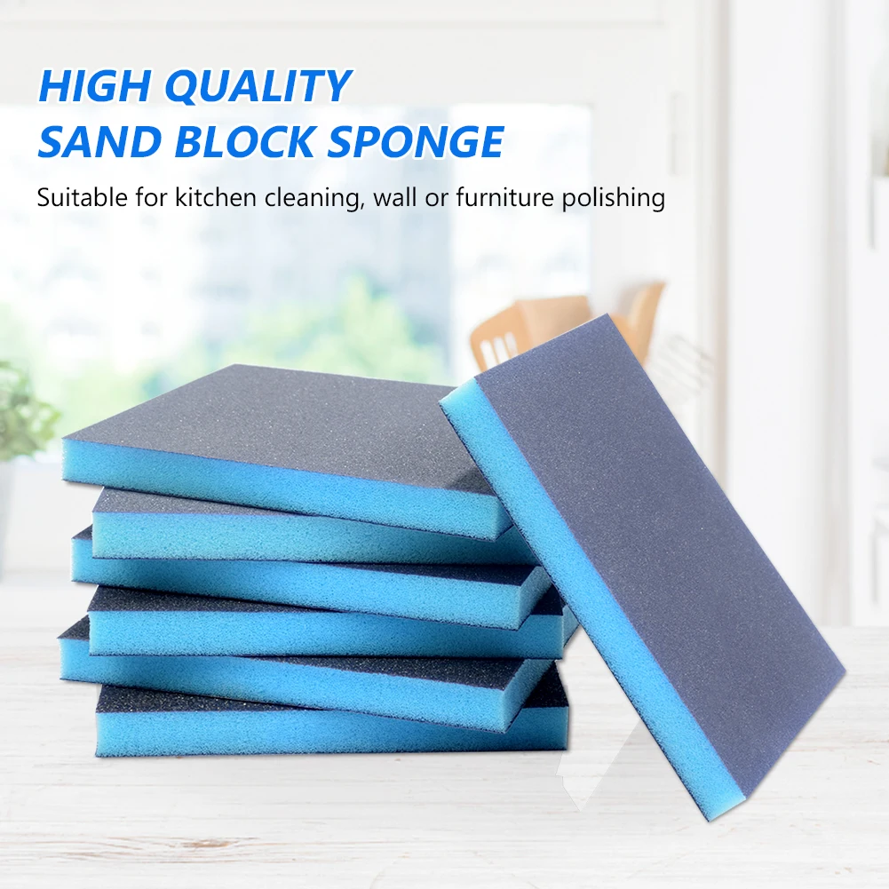 Kitchen Cleaner 120-1000 Grit High Quality Foam Abrasive Pads Sandpaper tools Polishing Sanding Sponges Grinding Blocks Washable