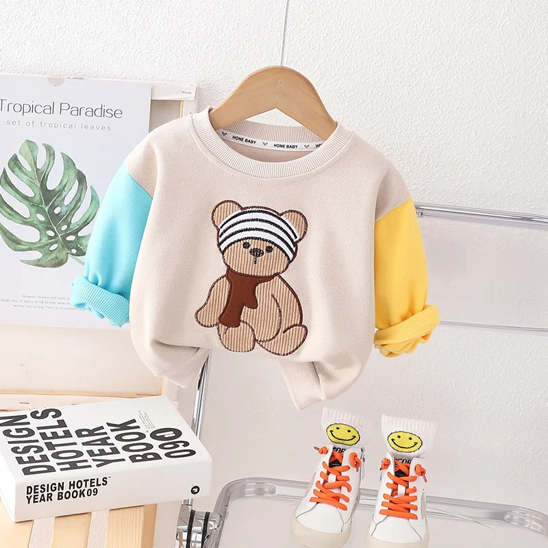 New Spring Autumn Baby Clothes For Girls Children Boy Fashion Cartoon Long Sleeve T-Shirt Toddler Casual Costume Kids Sportswear