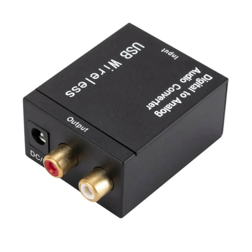 Digital to Analog Audio Converter Support Bluetooth Optical Fiber Toslink Coaxial Signal to RCA R/L Audio Decoder SPDIF DAC