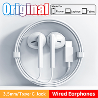 Original Type C In-Ear Headphones For Xiaomi mi 14T 15 Redmi Note 14 12 13 Pro Poco Earphones Wired Earbuds Tablet 3.5mm Headset
