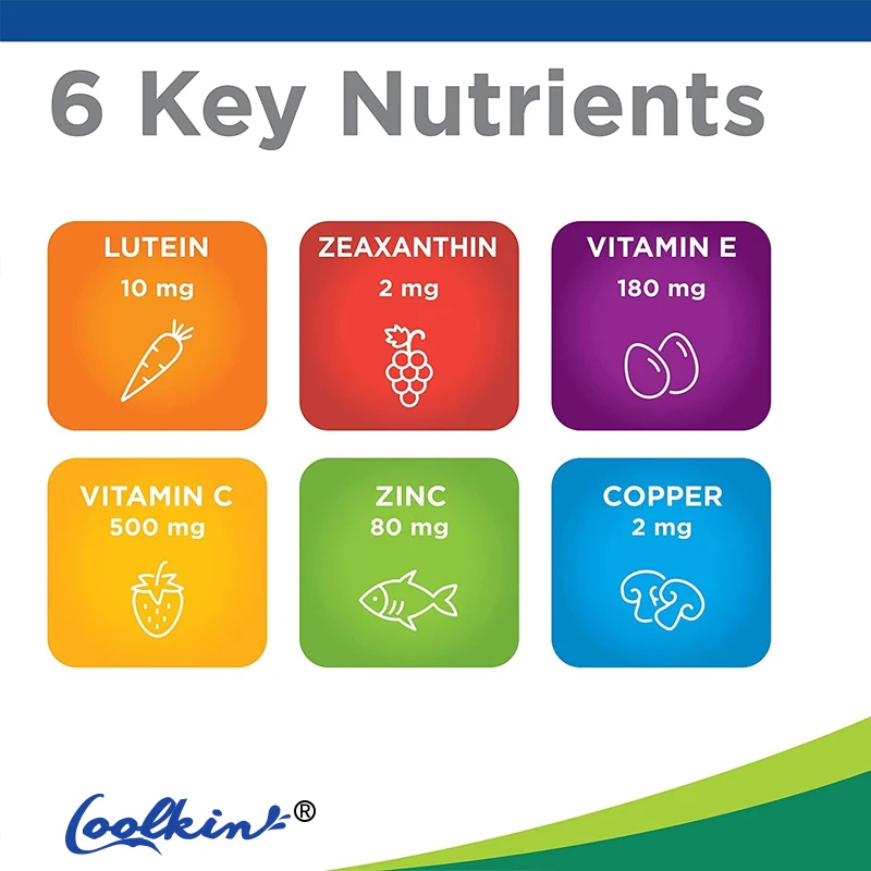 Areds 2 Oog Vitamine En Mineraal Supplement Met Luteïne, Vitamine C, Zeaxanthine