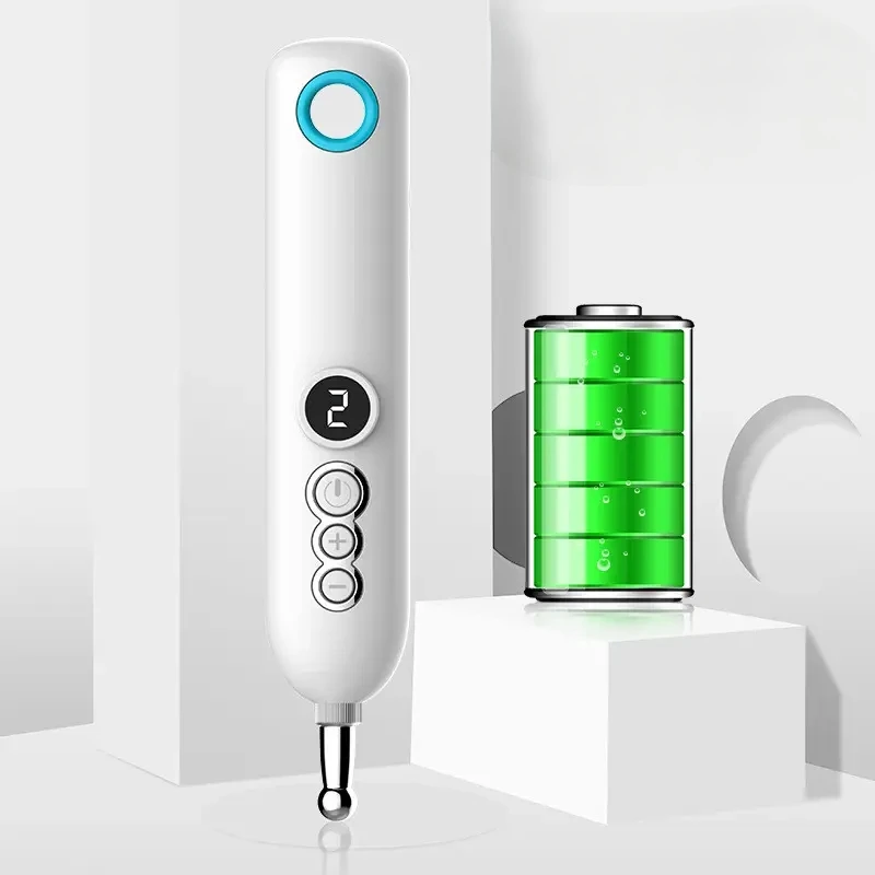 Умная ручка Meridian, электронная перезаряжаемая ручка для акупунктуры, массажная ручка, импульсная акупунктурная точка, физиотерапия, электрод, патч-массажер