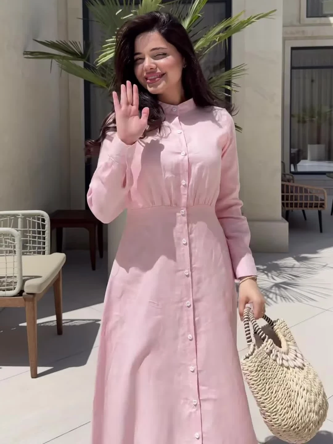 

Eid Women Dress Muslim Autumn Long Sleeve Abaya Solid Dubai Vestidos Largos Dresses Arab Robe Party Caftan Jalabiya Ramadan