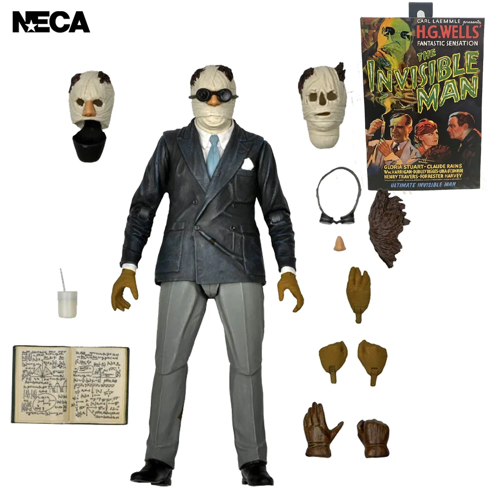 

NECA серия Универсальный Монстр Ultimate невидимый человек 7 дюймов модель фигурки детская игрушка подарок коллекционные игрушки