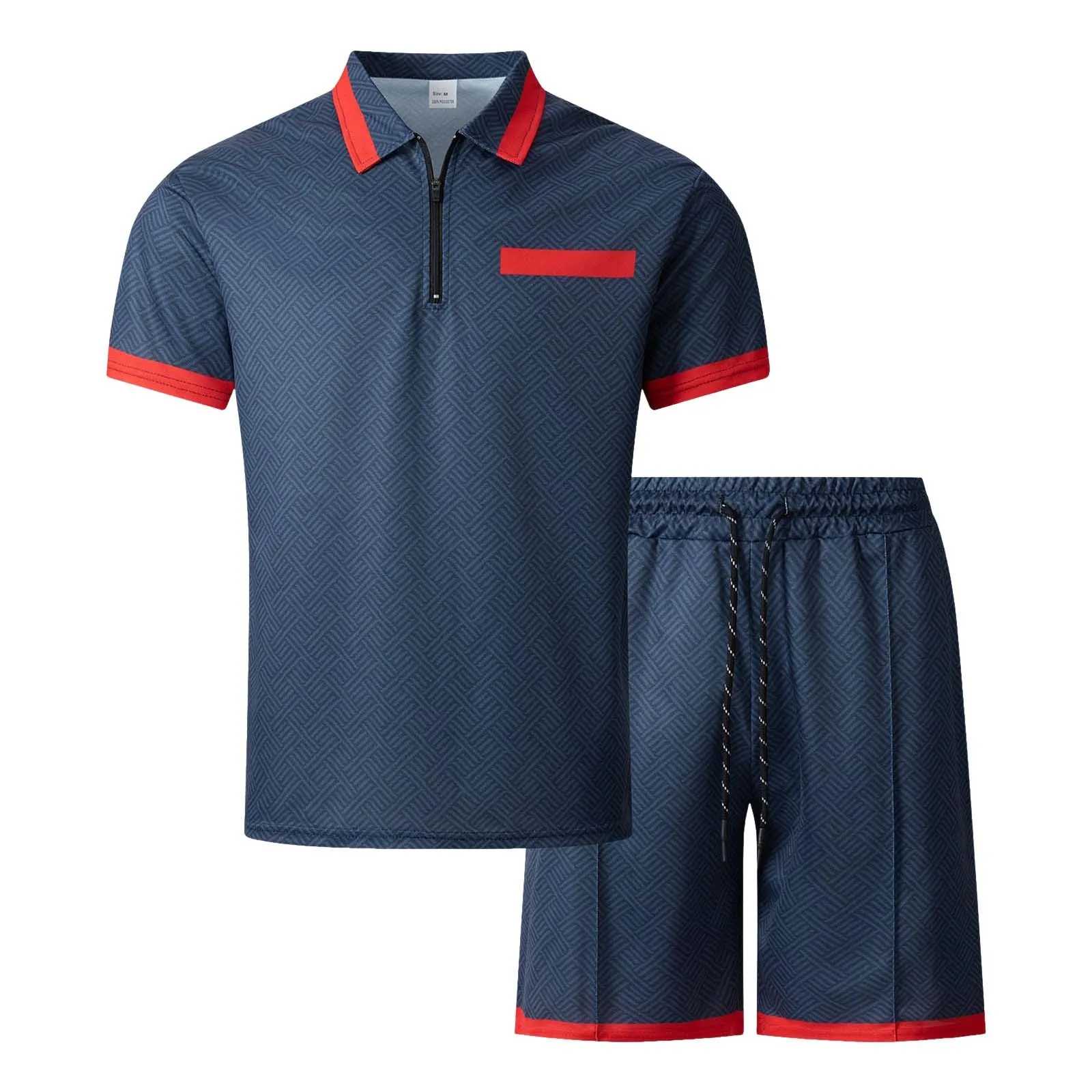 

Tuxedo for Men Mens Summer Trend Outdoor Short Sleeve Shorts Set Short Sleeve Shorts Set Mens Suits Holiday