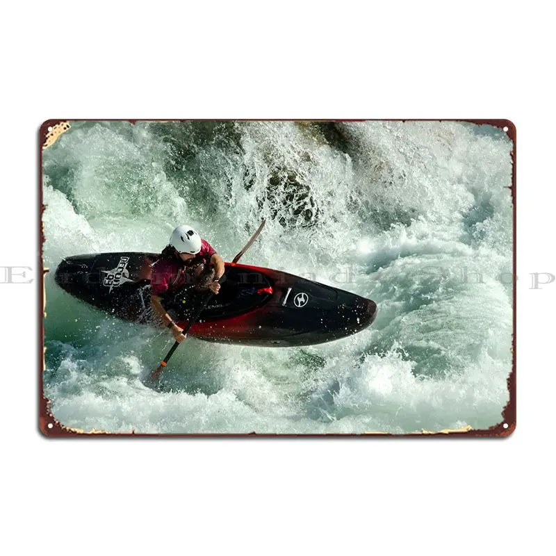 Kayaking Air Time Metal Plaque Poster Wall Cave Wall Decor Bar Designer Club Tin Sign Poster