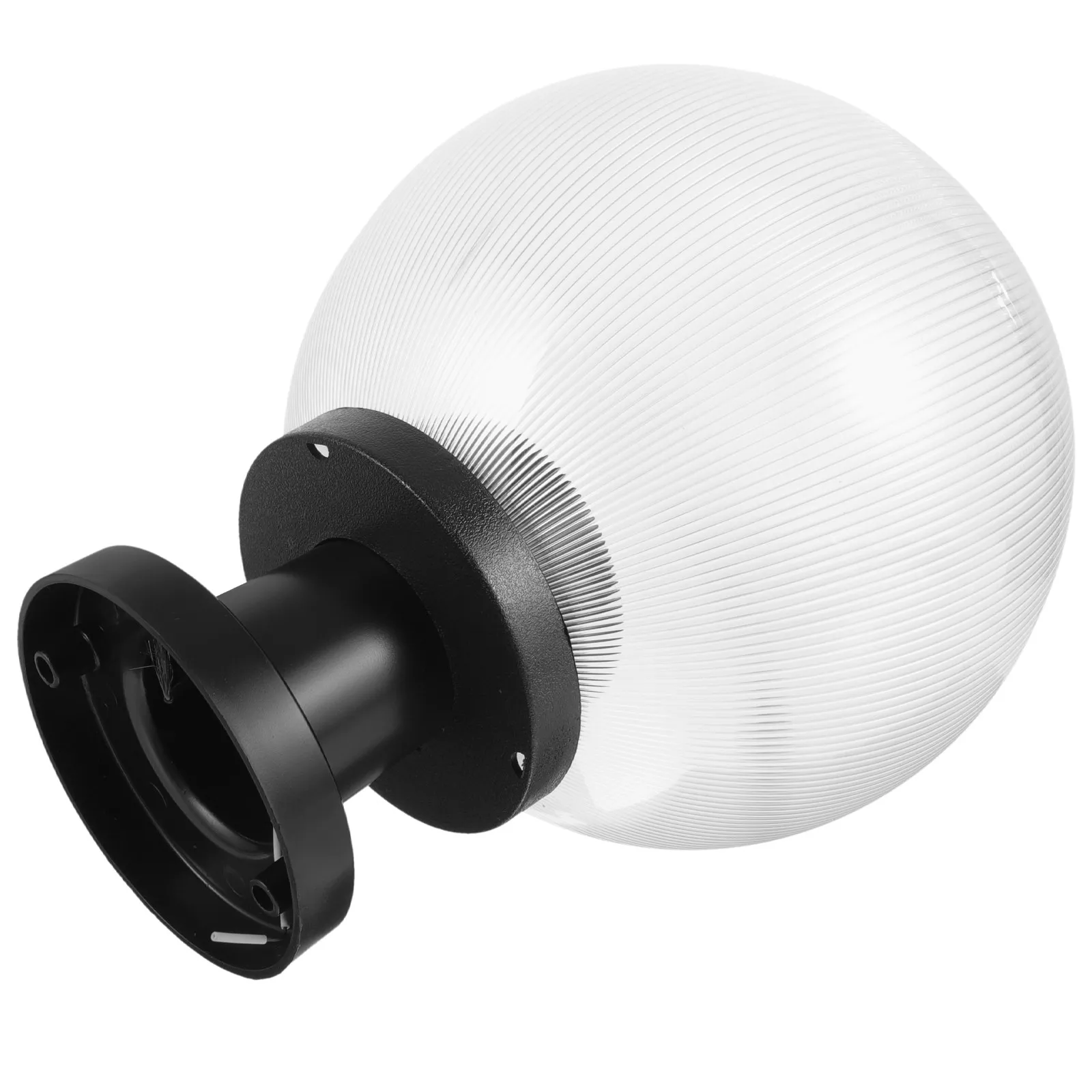 

1Set Outdoor Globe Lampshade Acrylic Post Lamp Shade Porch Light Cover Patio Fence Yard Lamp Fixture Easy Install Rust Proof