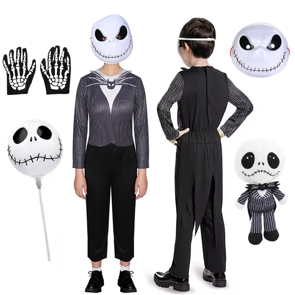 

Jack Cosplay Costume Boys Girls Bodysuit Suit Christmas For Kids Party Dress Up Carnival Halloween Costumes Kids Clothes