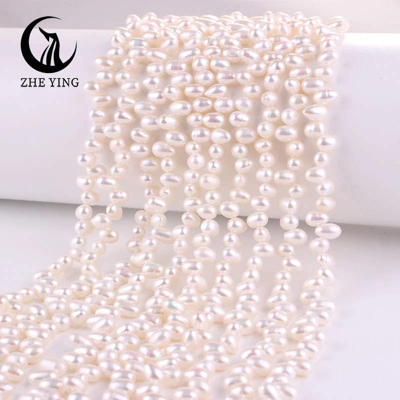 Zhe Ying 4A Purple Freshwater Pearl 100% Natural Mother of Pearl Beads for Jewelry Making DIY Accessories 72pcs/strand