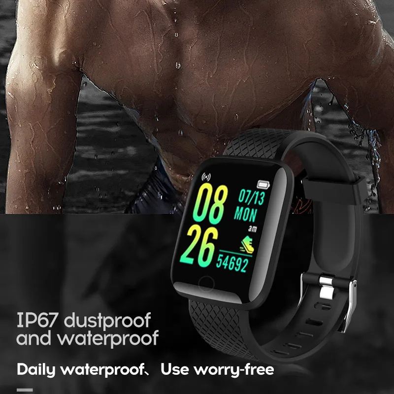 Reloj inteligente para niños y mujeres, pulsera deportiva resistente al agua Ip67, compatible con Bluetooth, Monitor de frecuencia cardíaca y presión arterial para Android e Ios