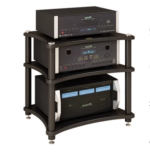 LT/ Power Amp Rack, Home Theater Equipment Cabinet, Movable Vibration-Isolation Stand for Speakers/CD Players/Tube Amplifiers