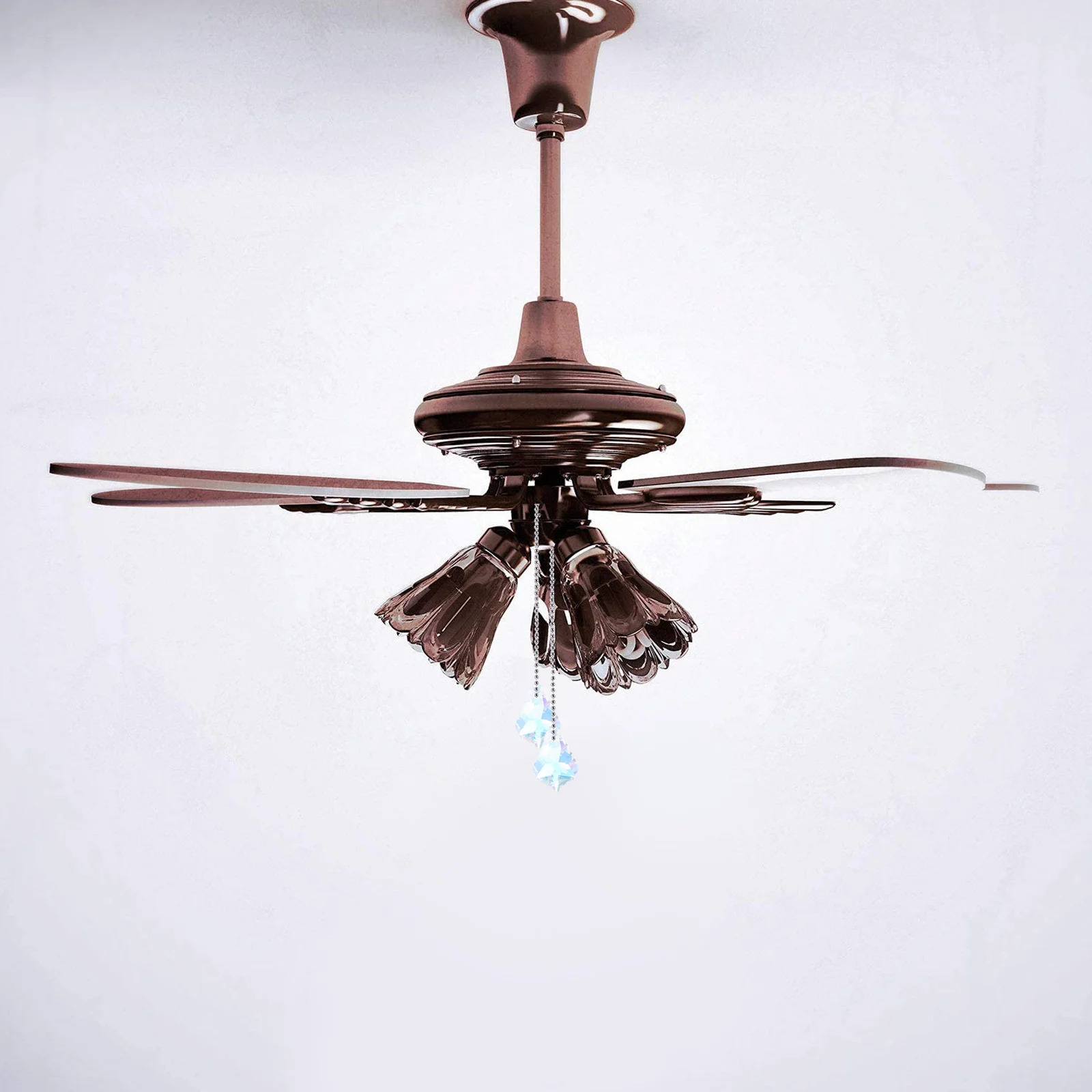 12 قطعة المعلقات كريستال مابل ليف حلي معلقة للثريات ويندوز حديقة شجرة عيد الميلاد زينة الشمس الماسك المنشور #3