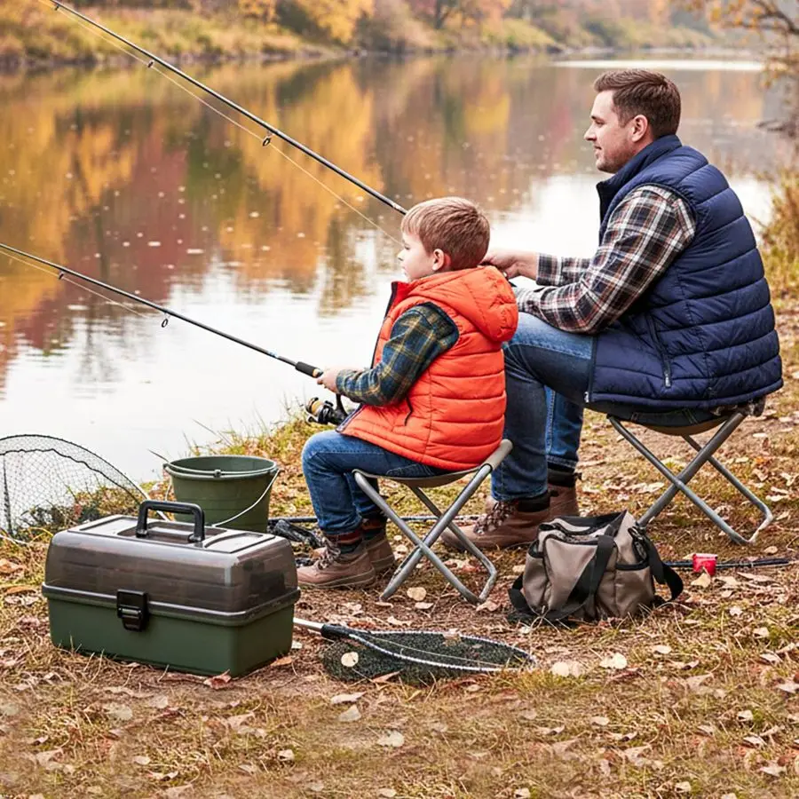 صندوق أدوات صيد الأسماك بطبقات، مجموعة معدات صيد الأسماك 605 قطعة مع طُعم، مجموعة أدوات صغيرة تحتوي على مشبك، مزيل الخطاف، ذو طيات، ملحقات، #4