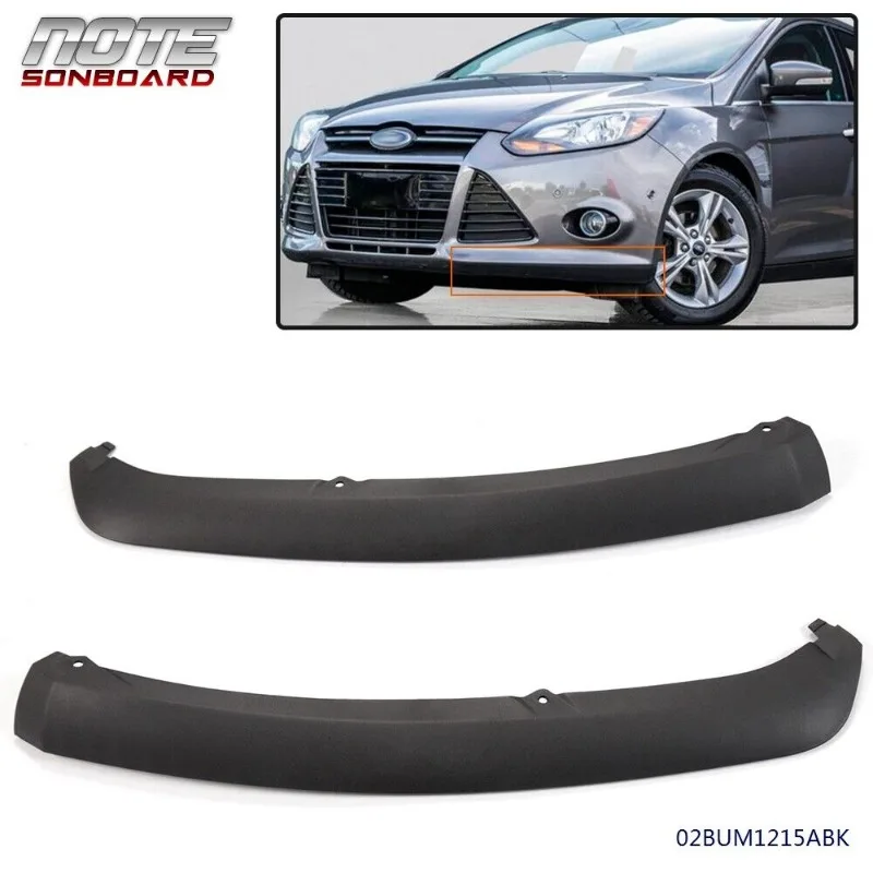 FIT FOR FOCUS 2012 2013 2014 FRONT BUMPER SPOILER LIP AIR CHIN SPLITTER LEFT + RIGHT United States